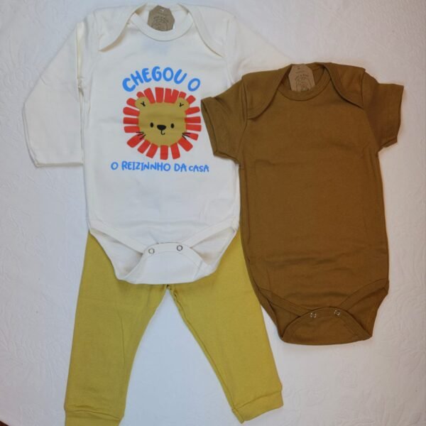 Conjunto 3 peças Menino Reizinho - GG
