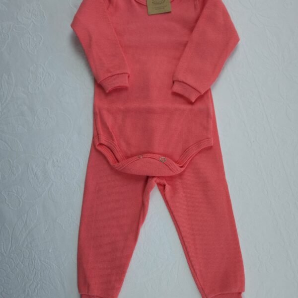 Conjunto Canelado rosa -P